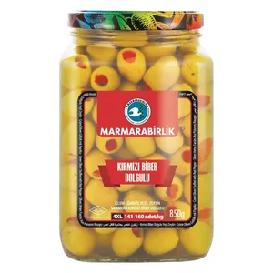 زیتون سبز با مغز فلفل مارمارابیرلیک - 850 گرم
