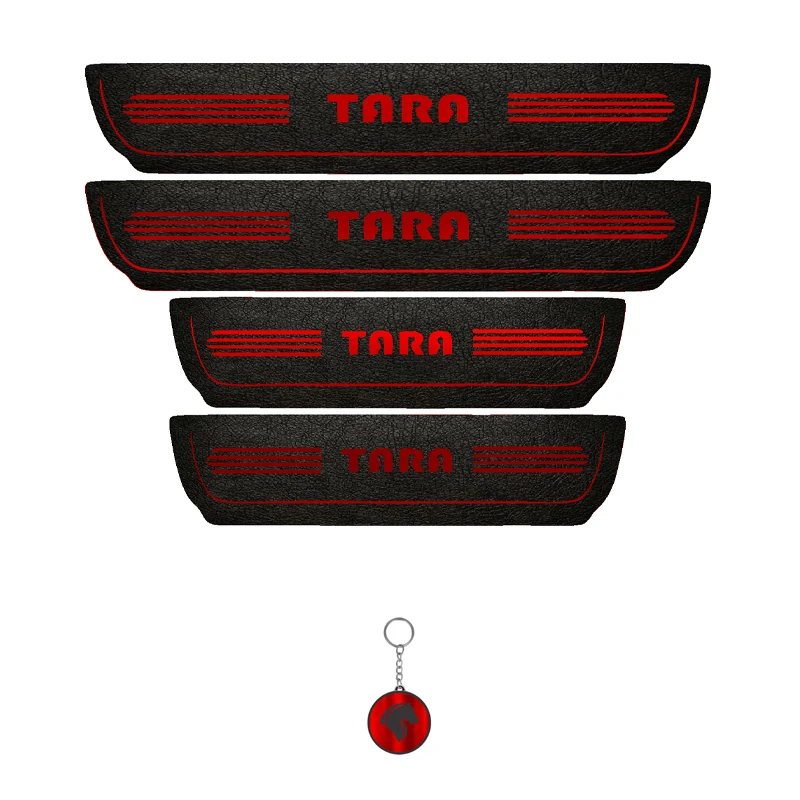 برچسب پارکابی خودرو لندمون کد LM253 MR مناسب برای تارا مجموعه 4 عددی به همراه جا کلیدی