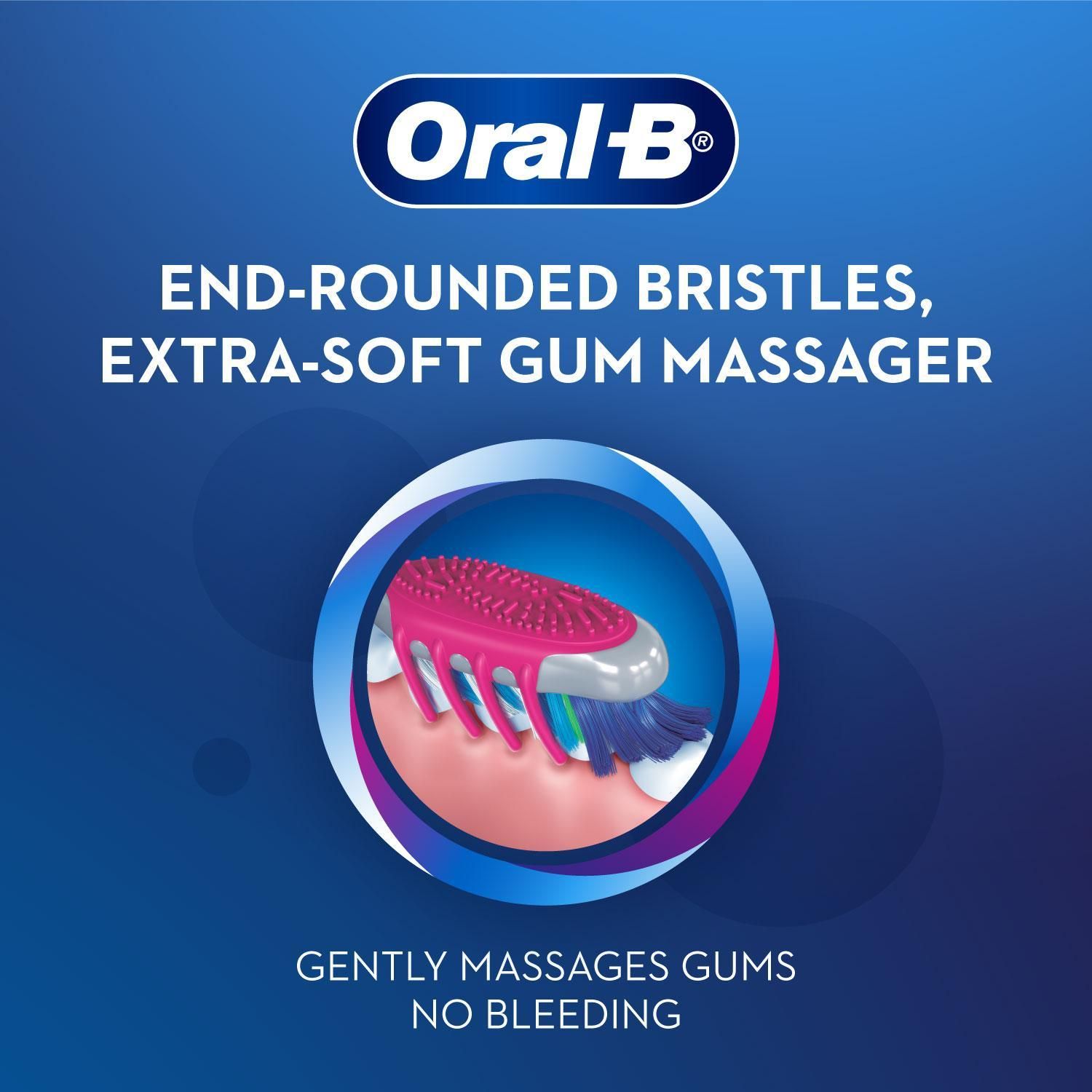 مسواک اورال-بی مدل  CRISSCROSS GUM CARE INDICATOR با برس متوسط بسته 4 عددی -  - 4