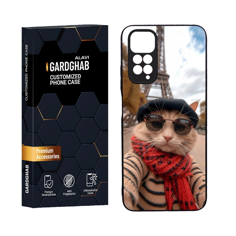 کاور گارد قاب علوی مدل دورژله ای هنری مناسب برای گوشی موبایل شیائومی Redmi Note 11 4G / Redmi Note 11S 4G