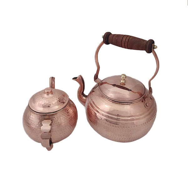ست کتری و قوری مسی مدل چکشی کد ZH150 ست کتری و قوری مسی مدل چکشی کد ZH150