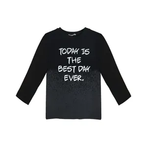 تی شرت آستین بلند بچگانه مدل اسپرت یقه گرد کد 258