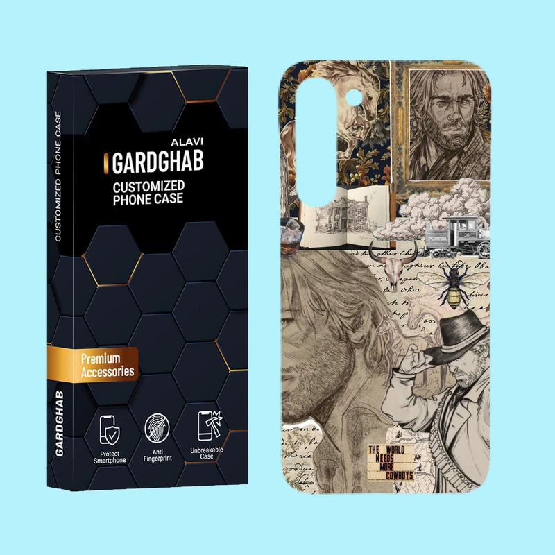 کاور گارد قاب علوی مدل هنری مناسب برای گوشی موبایل سامسونگ Galaxy S23 Plus