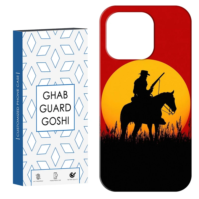 کاور قاب گارد گوشی طرح red dead کد Dimo-289 مناسب برای گوشی موبایل اپل IPHONE 15 PRO MAX   