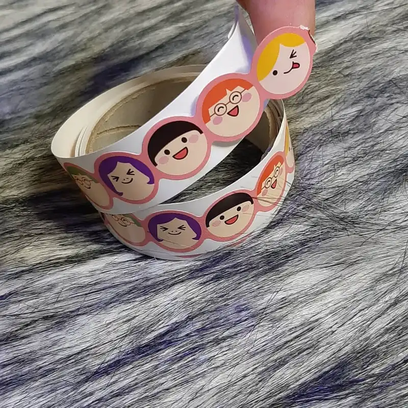 چسب نواری مدل واشی حاشیه دار طرح آدمک عرض 1.5 سانتی متر