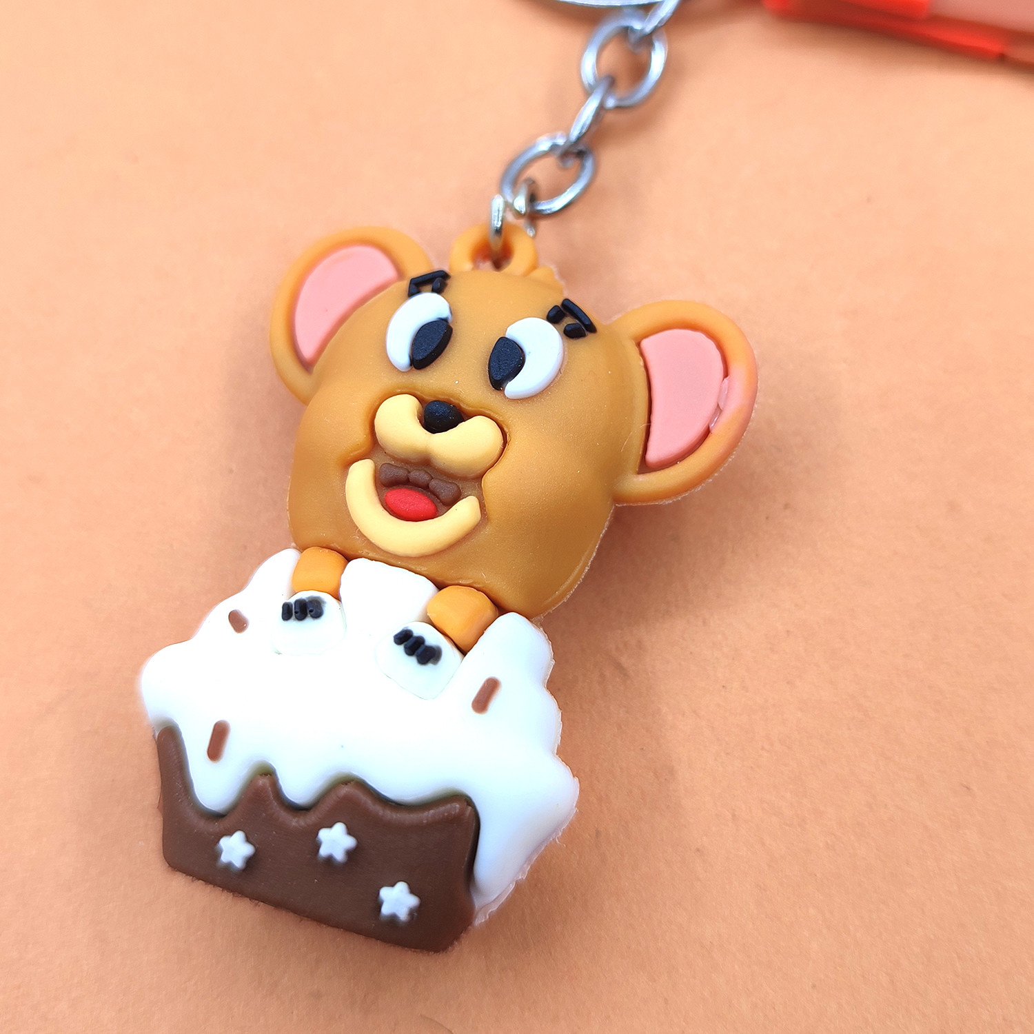 جاکلیدی دخترانه مدل سیلیکونی طرح تام و جری کد 004 جاکلیدی دخترانه مدل سیلیکونی طرح تام و جری کد 004