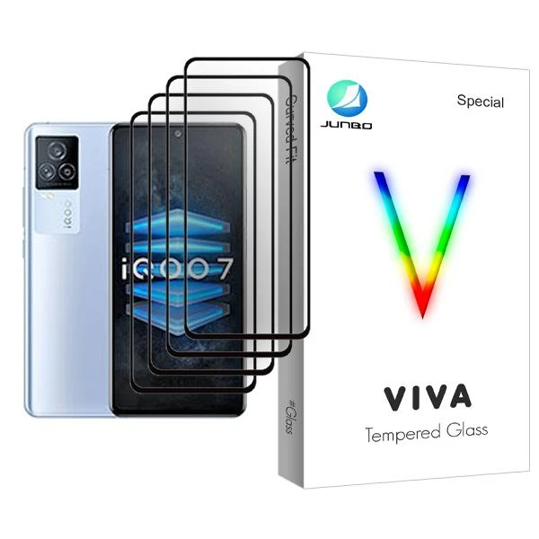 محافظ صفحه نمایش جانبو مدل Viva Glass MIX004 مناسب برای گوشی موبایل ویوو iQOO 7 بسته چهار عددی