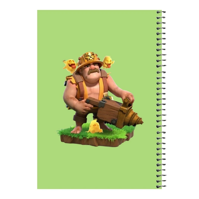 دفتر مشق 80 برگ اس جی مدل کلش رویال کد۷   