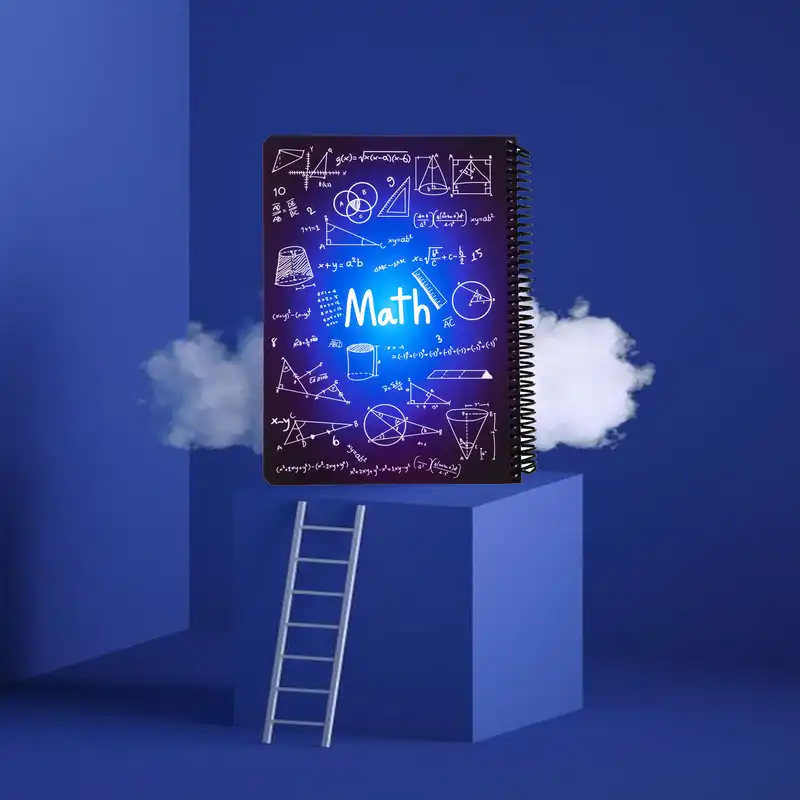 دفتر مشق 100 برگ دات نوت طرح ریاضی مدل هارد کد B05