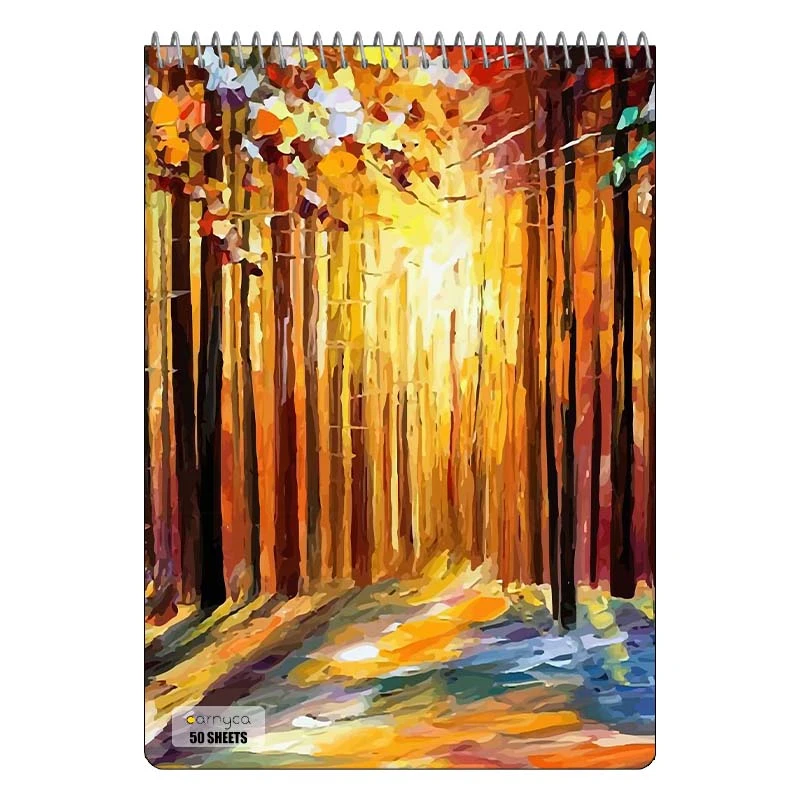 دفتر نقاشی 50 برگ سیمی کارنیکا طرح نقاشی های آبرنگی Watercolor Paintings کد 20429