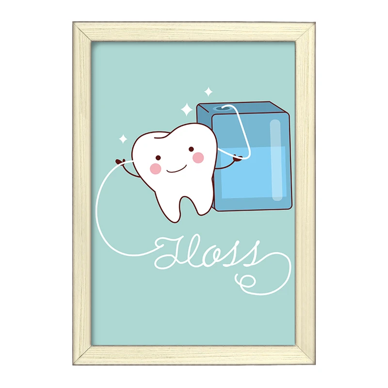 تابلو خندالو طرح دندان و دندان پزشکی کودکانه کد 36770