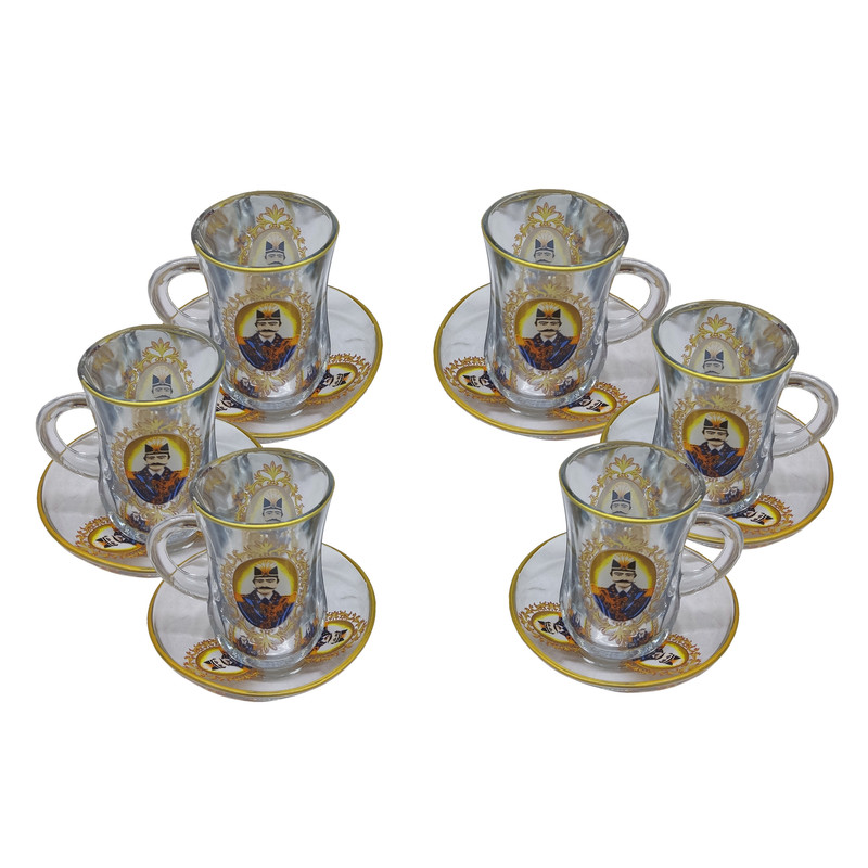 سرویس چای خوری 12 پارچه مدل شاه عباسی  کد 12
