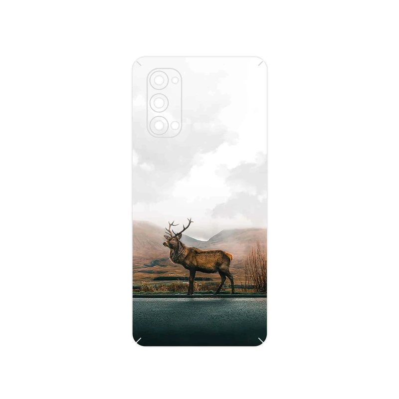 برچسب پوششی ماهوت مدل Horned_Deer مناسب برای گوشی موبایل اپو Reno4 Pro 5G