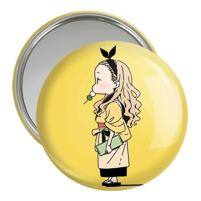 آینه جیبی خندالو مدل کورومی انیمه Lycoris Recoil  کد 22995