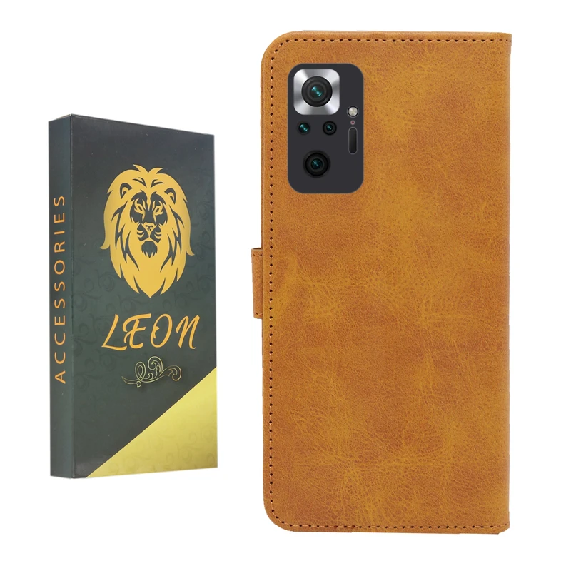 کیف کلاسوری لئون مدل Bersa مناسب برای گوشی موبایل شیائومی Redmi Note 10 Pro / Note 10 ProMax