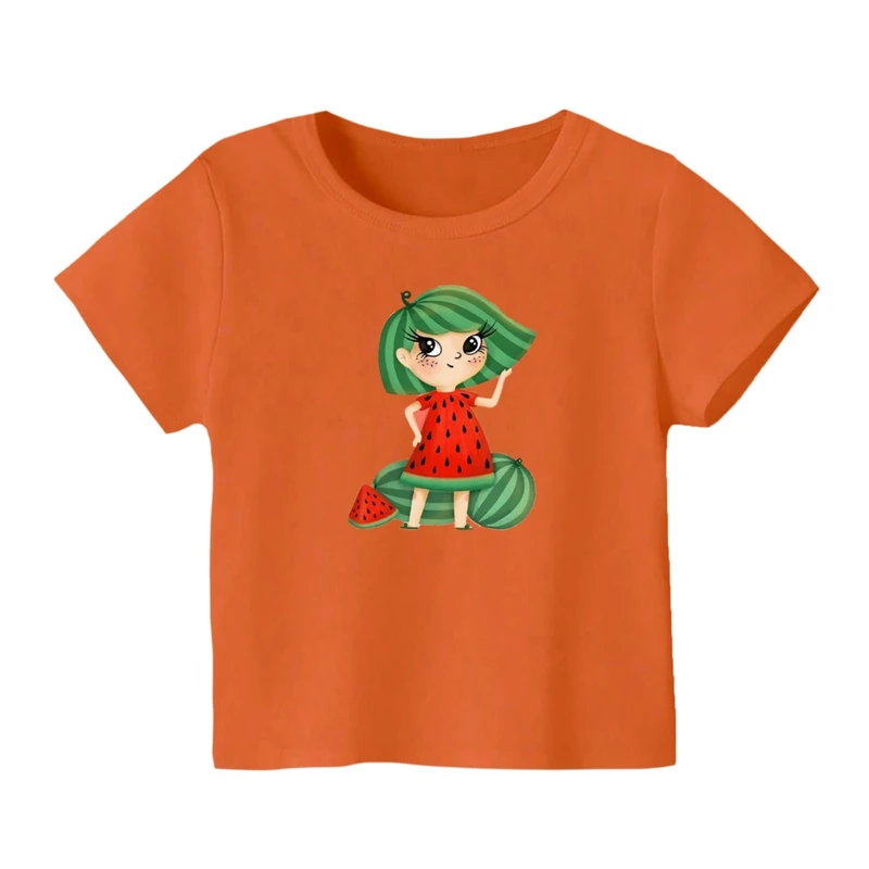 تی شرت آستین کوتاه بچگانه مدل دخترک یلدایی کد 15