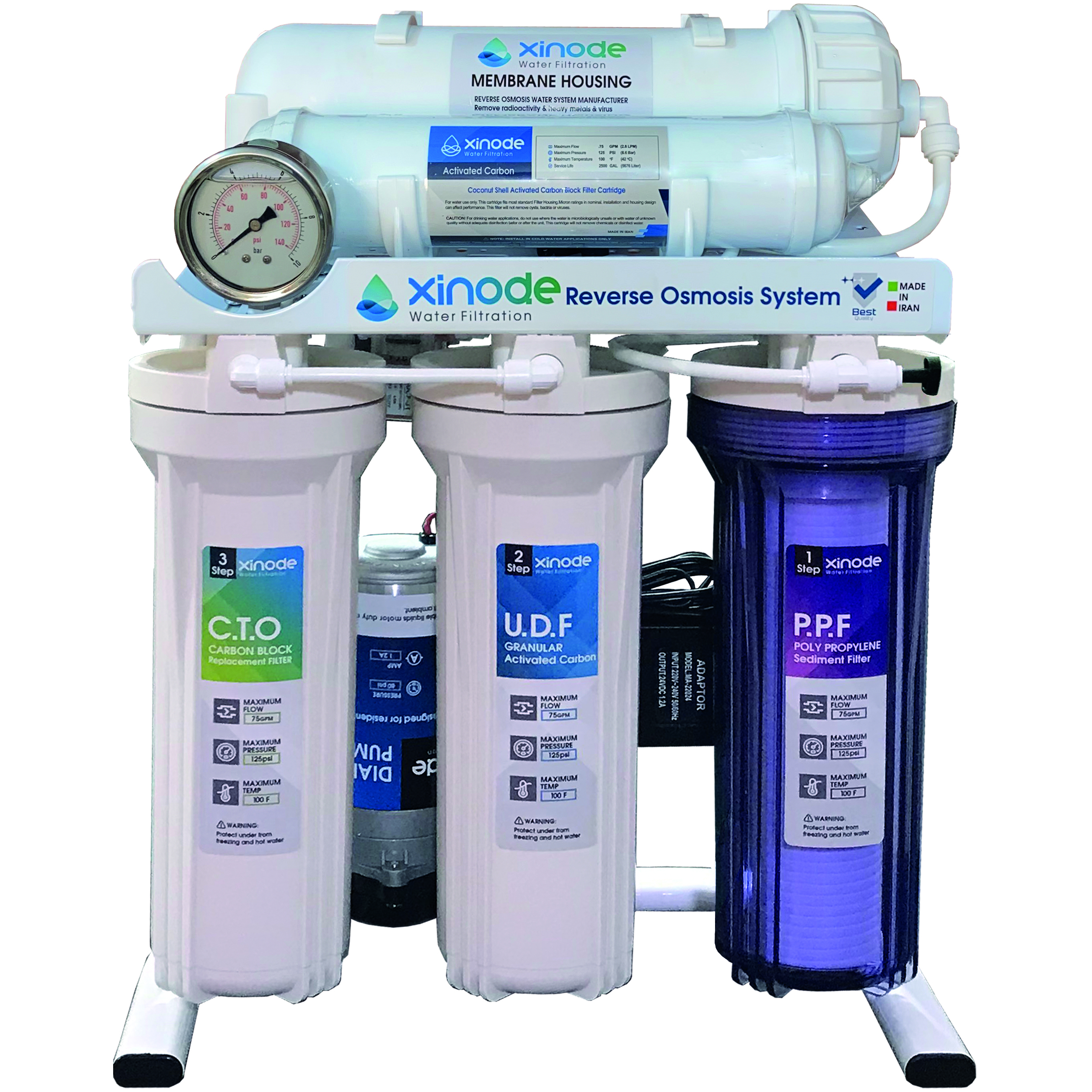  دستگاه تصفیه کننده آب نیمه صنعتی زینود مدل ASI-4001PS