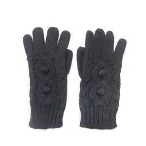 دستکش بافتنی زنانه مدل طرحدار