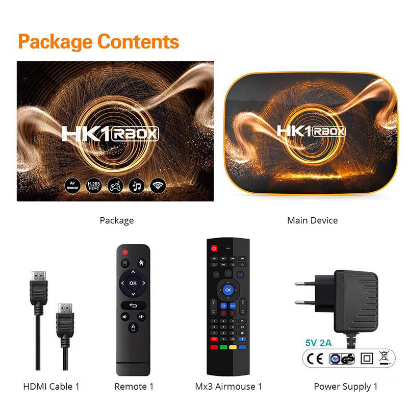 اندروید باکس اچ کی 1 مدل آرباکس 4/32 به همراه ایرماوس