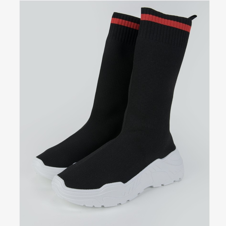 نیم بوت زنانه جوتی جینز مدل جورابی کد 611