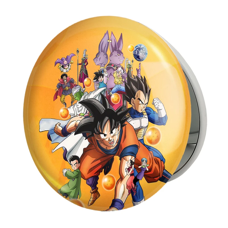 آینه جیبی خندالو طرح انیمه دراگون بال Dragon Ball مدل تاشو کد 12055 