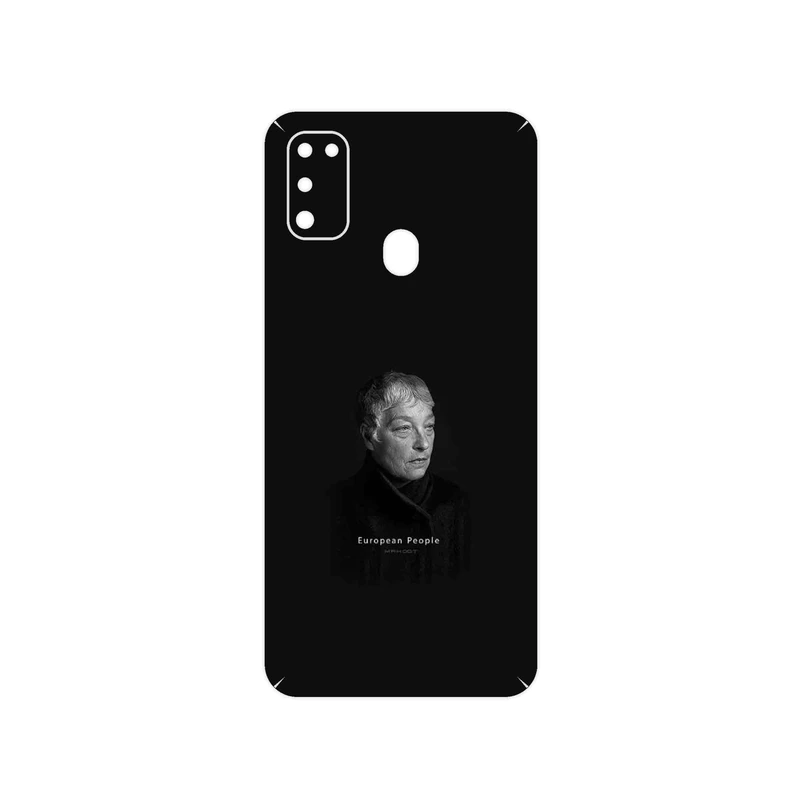 برچسب پوششی ماهوت مدل Portrait of a European Woman مناسب برای گوشی موبایل سامسونگ Galaxy M30s