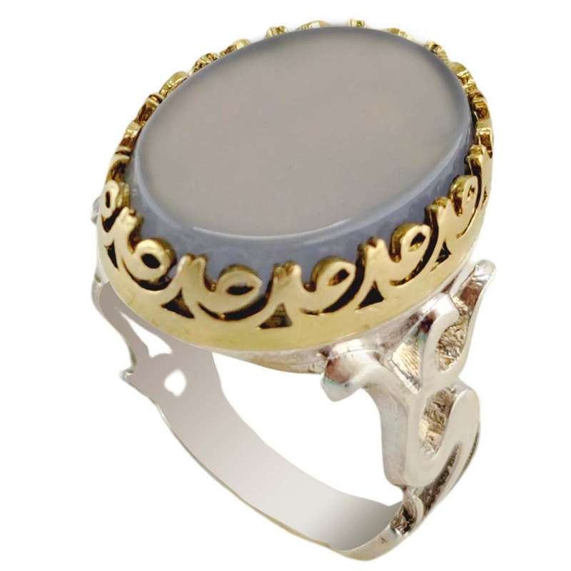 انگشتر نقره مردانه ملک زیور مدل رکاب یاعلی نگین عقیق سوسنی کد 331 انگشتر نقره مردانه ملک زیور مدل رکاب یاعلی نگین عقیق سوسنی کد 331