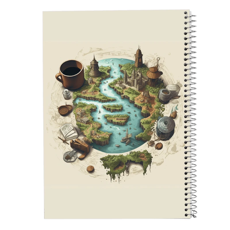 دفتر نت موسیقی 50 برگ مدوپد مدل Ghibli کد DF2390