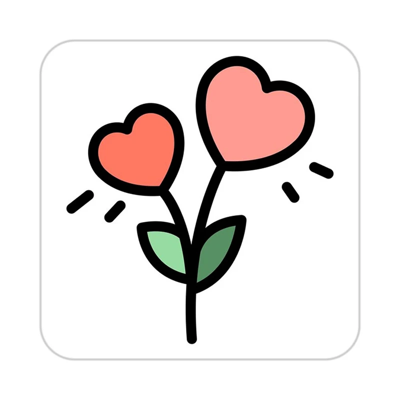 زیر لیوانی کاکتی طرح عاشقانه مدل mp39779