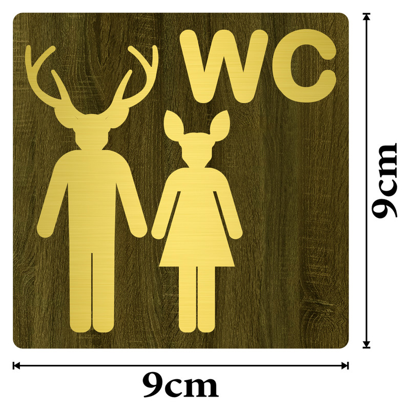 تابلو نشانگر دسشویی مستر راد طرح گوزن کدA-G 01 تابلو نشانگر دسشویی مستر راد طرح گوزن کدA-G 01