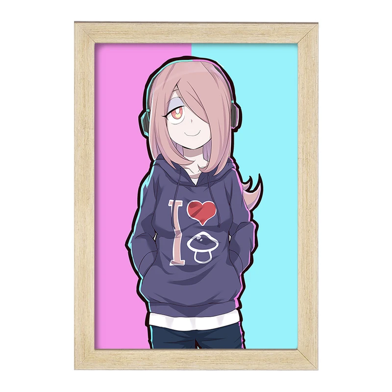 تابلو خندالو مدل سوسی انیمه جادوگران کوچک Little Witch Academia  کد 22956