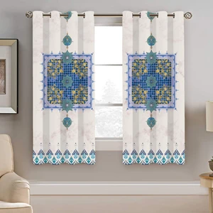 پرده نیروانا طرح سنتی مدل هازان کد 8411 سایز 140×200 سانتی متر