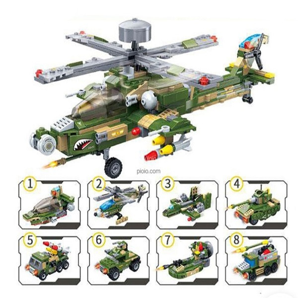 ساختنی گودی مدل هلی کوپتر کبری کد 8710 بسته 8 عددی