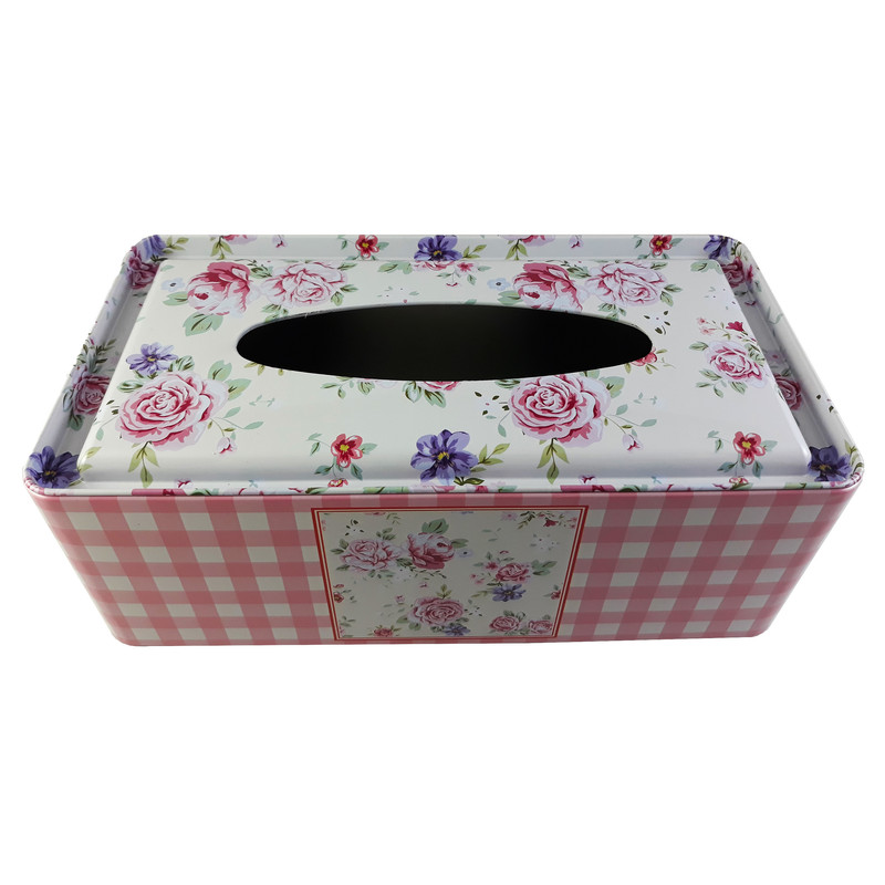 جعبه دستمال کاغذی طرح گل رز