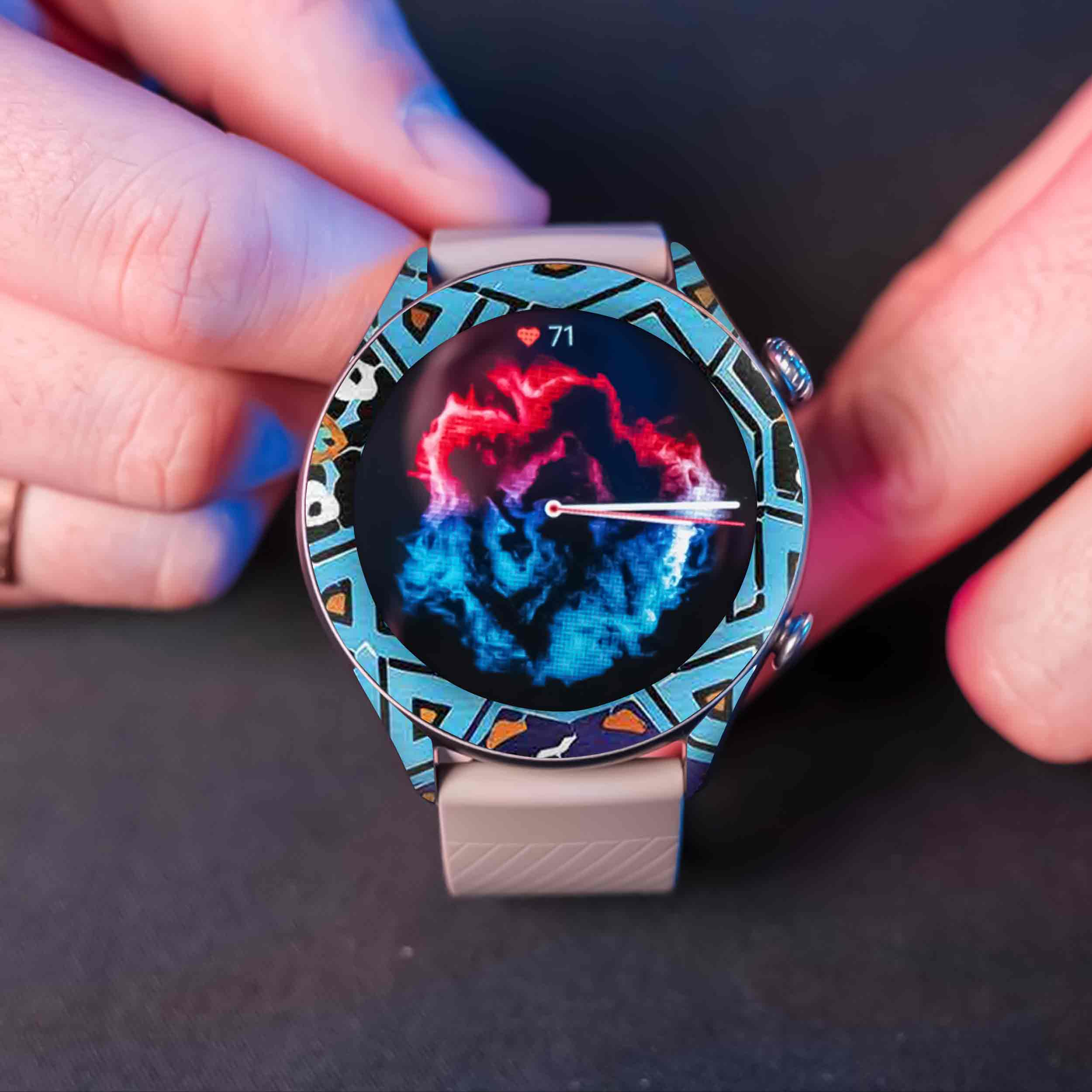 برچسب ماهوت طرح Iran-Tile7 مناسب برای ساعت هوشمند آمازفیت GTR 3