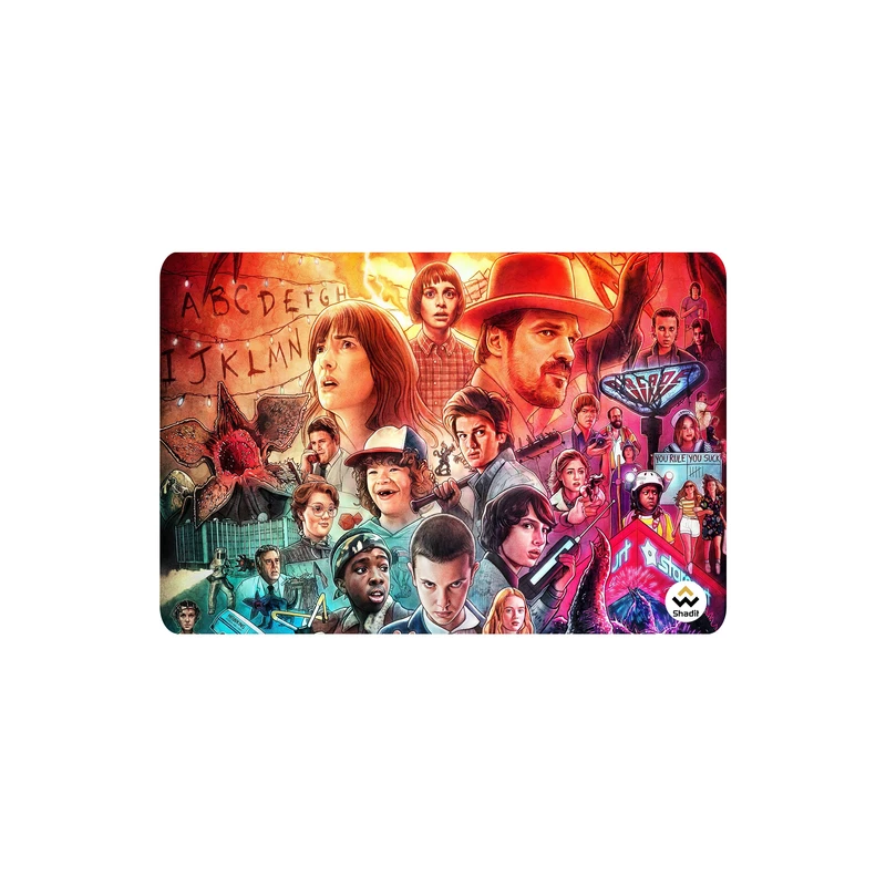 ماوس پد مخصوص بازی شادیت مدل چیزهای عجیب کد121 سایز37*24سانتیمتر