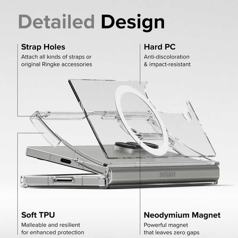 کاور قاب نو مدل مگسیف مناسب برای گوشی موبایل سامسونگ GALAXY Z FOLD 6