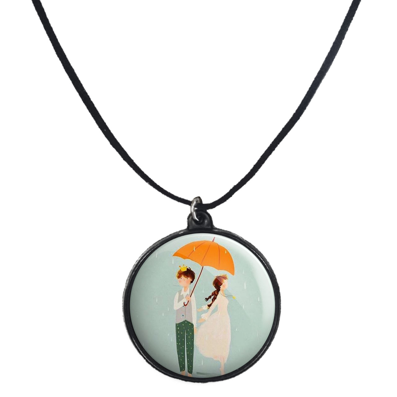 گردنبند پرمانه طرح عاشقانه کد pmb.5663 مدل دو طرفه