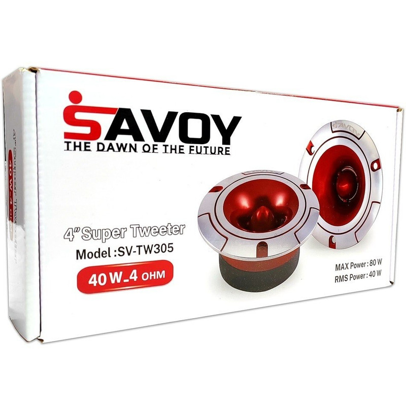 سوپر تیوتر عقب خودرو ساووی مدل SV-TW305 سایز 4 اینچ  بسته 2 عددی