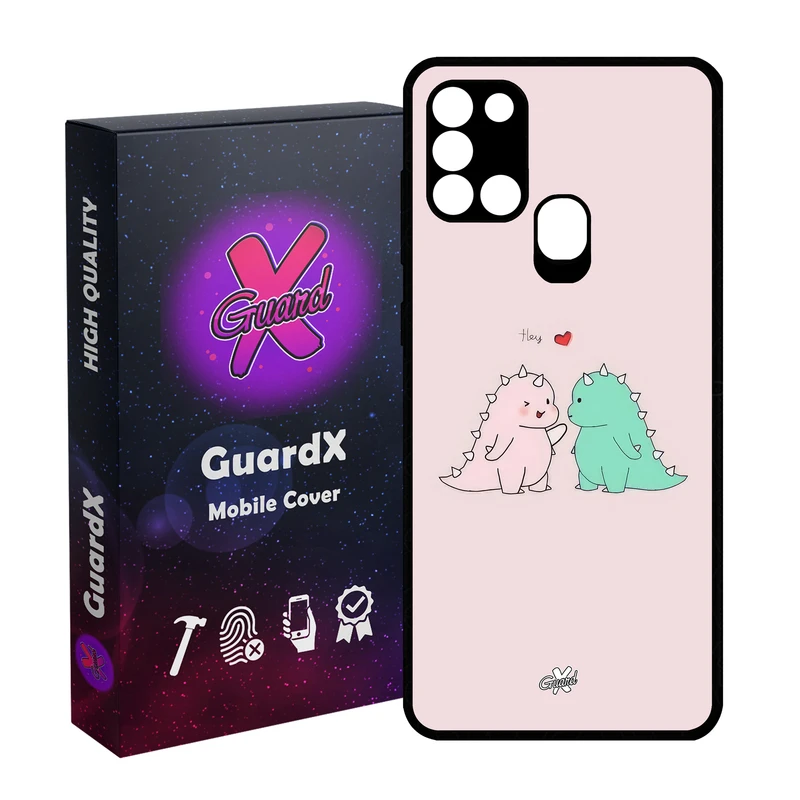 کاور گارد ایکس طرح عشق مدل Glass10653 مناسب برای گوشی موبایل سامسونگ Galaxy A21s