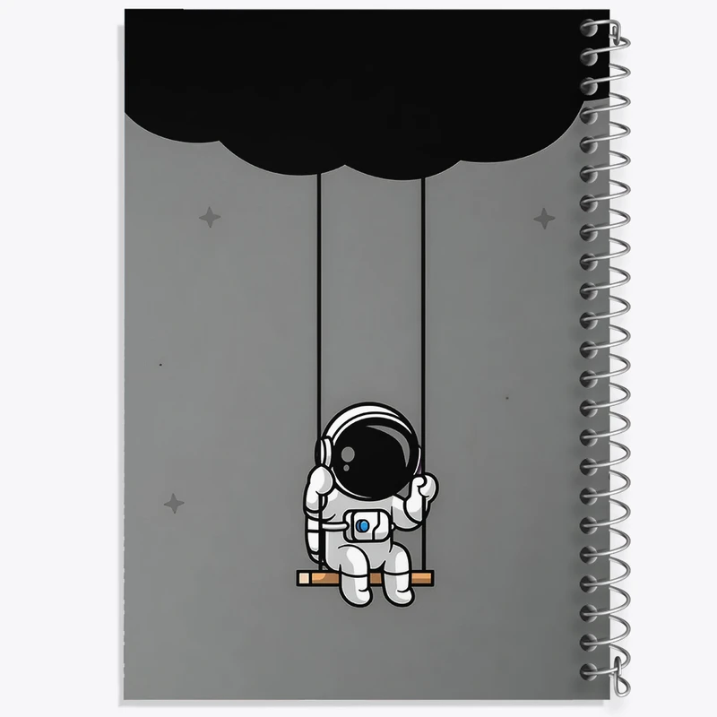 دفتر مشق 50 برگ خندالو طرح فضانورد کد N4368