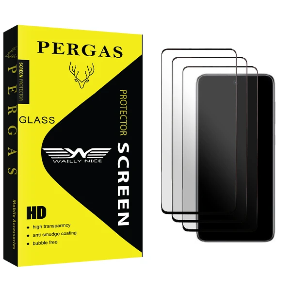 محافظ صفحه نمایش وایلی نایس مدل Pergas Glass NEW مناسب برای گوشی موبایل سامسونگ Galaxy A73 5G بسته سه عددی