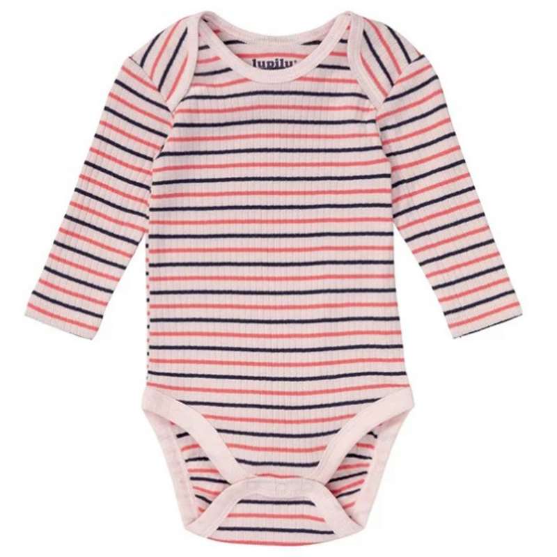 بادی آستین بلند نوزادی لوپیلو مدل راه راه