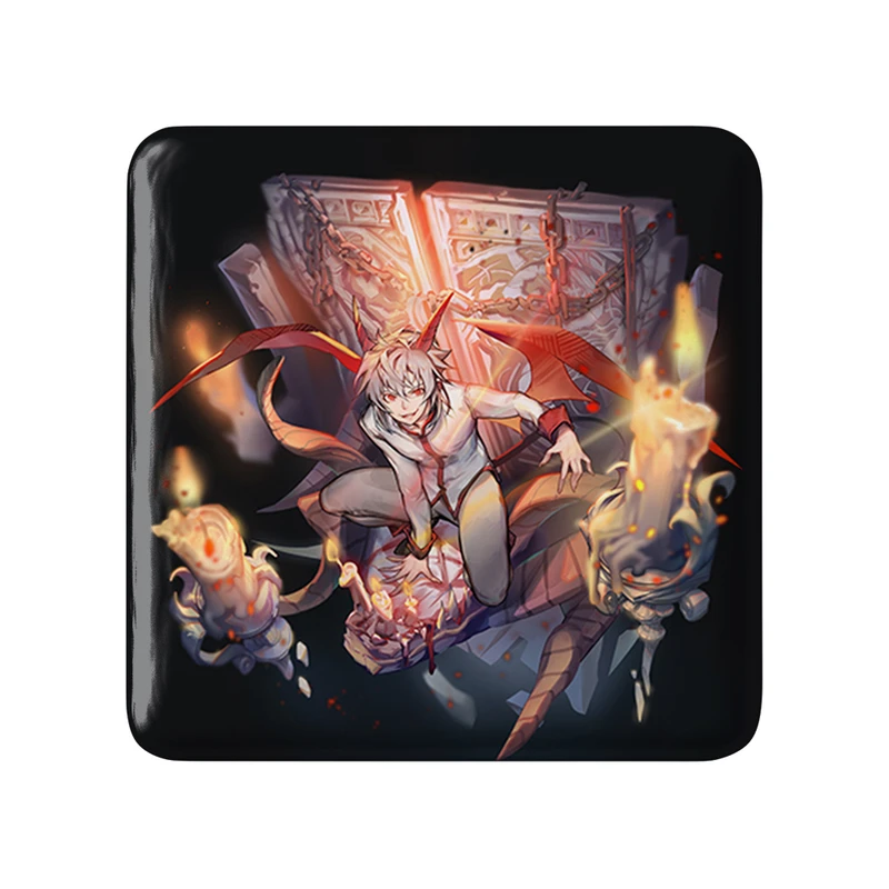 پیکسل خندالو طرح ساتان انیمه خدای دبیرستان مدل مربعی کد 34925