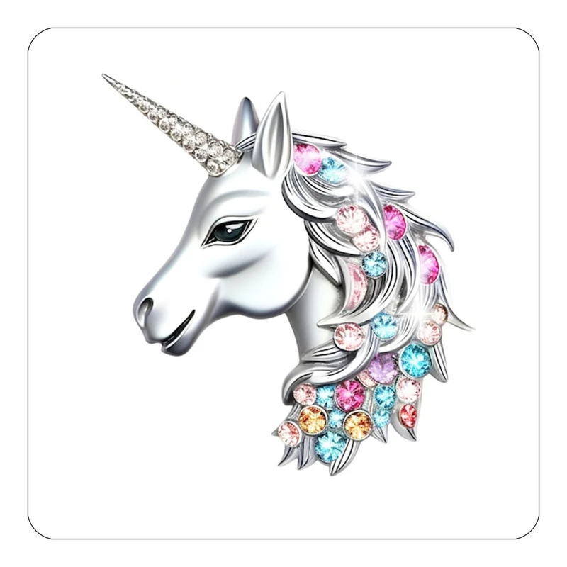 مگنت کاکتی طرح اسب تک شاخ و یونیکورن مدل mp32251