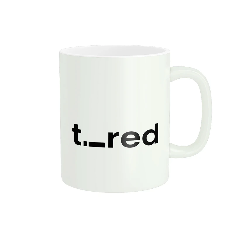 ماگ پاد آفرین مدل کلمه انگلیسی خسته کد 1355