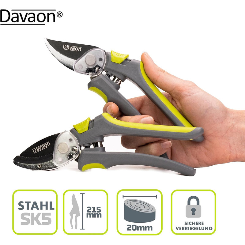 قیچی باغبانی داواون مدل DAVSEC004 مجموعه دو عددی