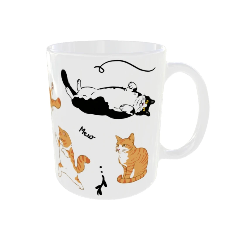 ماگ مدل حیوانات طرح گربه های ملوس کد 29