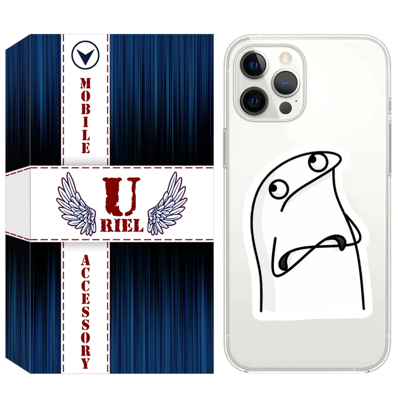 کاور یوریل مدل Clear کد 80 طرح کلافه مناسب برای گوشی موبایل اپل iPhone 12 Pro