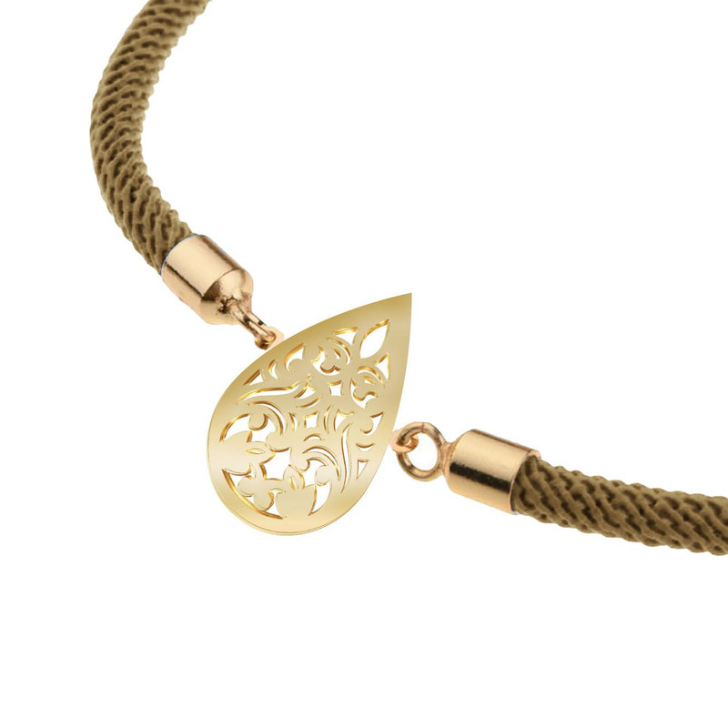 دستبند طلا 18 عیار زنانه مدوپد مدل اسلیمی کد D20-10689